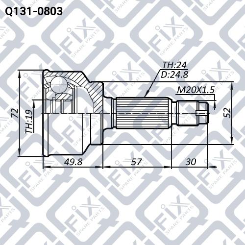 Q-FIX Q131-0803 Шрус Q-FIX Q131-0803 Шрус