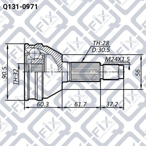 Q-FIX Q131-0971 Шрус Q-FIX Q131-0971 Шрус