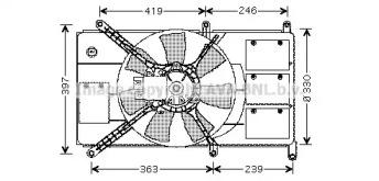 Ava MT7522 Fan and motor assy Ava MT7522 Fan and motor assy
