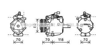 Ava MTAK224 Compressor assy cooler