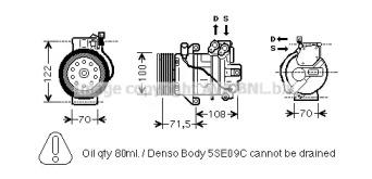 Ava MTAK249 Compressor assy cooler