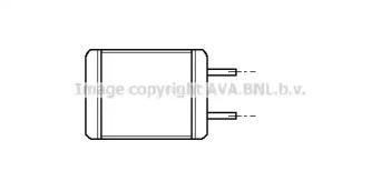 Ava MZ6078 Радіатор пічки Ava MZ6078 Радіатор пічки
