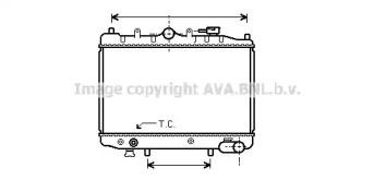 Ava MZA2023 Радиатор охлаждения двигателя Ava MZA2023 Радиатор охлаждения двигателя