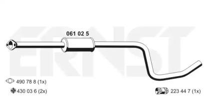 Ernst 061025 Muffler assy front