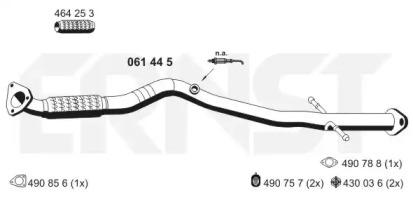 Ernst 061445 Випускна труба відпрацьованих газів Ernst 061445 Випускна труба відпрацьованих газів
