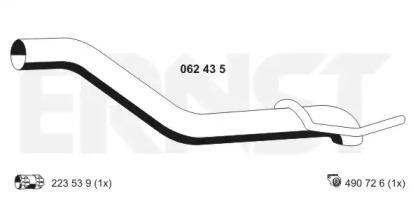 Ernst 062435 Випускна труба відпрацьованих газів Ernst 062435 Випускна труба відпрацьованих газів