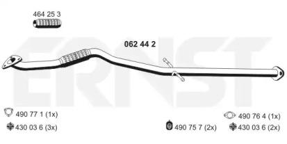 Ernst 062442 Випускна труба відпрацьованих газів Ernst 062442 Випускна труба відпрацьованих газів