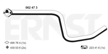Ernst 062473 Exhaust pipe Ernst 062473 Exhaust pipe
