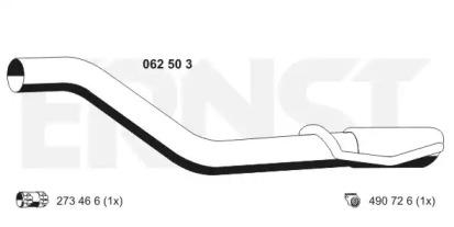 Ernst 062503 Exhaust pipe Ernst 062503 Exhaust pipe