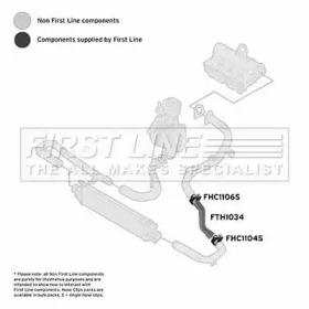 First Line/KeyParts FTH1034 Патрубок інтеркулера