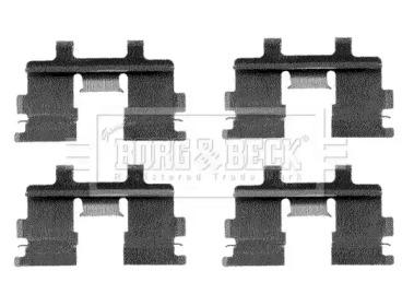 Borg & Beck BBK1142 Монтажний комплект гальмівних колодок Borg & Beck BBK1142 Монтажний комплект гальмівних колодок