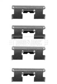 Borg & Beck BBK1146 Монтажний комплект гальмівних колодок