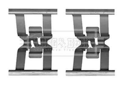 Borg & Beck BBK1602 Монтажний комплект гальмівних колодок Borg & Beck BBK1602 Монтажний комплект гальмівних колодок