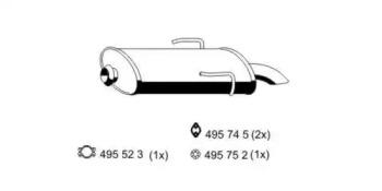 Ernst 500005 Schalldaempfer Ernst 500005 Schalldaempfer