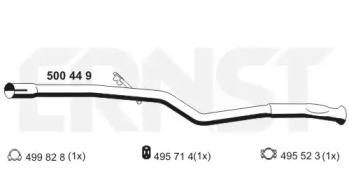 Ernst 500449 Exhaust pipe Ernst 500449 Exhaust pipe