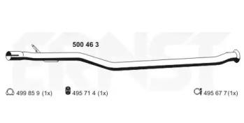 Ernst 500463 Exhaust pipe Ernst 500463 Exhaust pipe