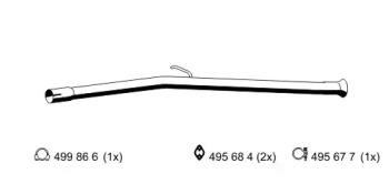 Ernst 502405 Exhaust pipe Ernst 502405 Exhaust pipe