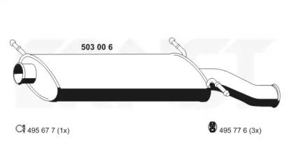 Ernst 503006 Schalldaempfer Ernst 503006 Schalldaempfer