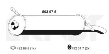 Ernst 503075 Schalldaempfer Ernst 503075 Schalldaempfer
