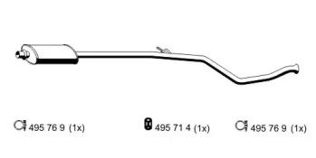 Ernst 505024 Muffler assy front Ernst 505024 Muffler assy front