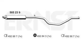 Ernst 505239 Середній глушник вихлопних газів Ernst 505239 Середній глушник вихлопних газів