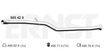 Ernst 505420 Exhaust pipe Ernst 505420 Exhaust pipe