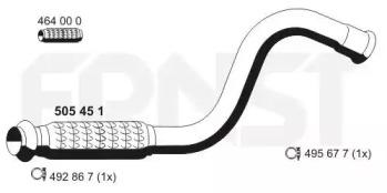 Ernst 505451 Exhaust pipe Ernst 505451 Exhaust pipe