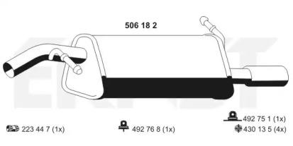 Ernst 506182 Schalldaempfer Ernst 506182 Schalldaempfer