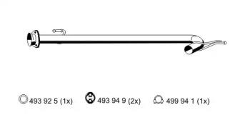 Ernst 515429 Випускна труба відпрацьованих газів Ernst 515429 Випускна труба відпрацьованих газів