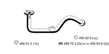 Ernst 519410 Випускна труба відпрацьованих газів Ernst 519410 Випускна труба відпрацьованих газів