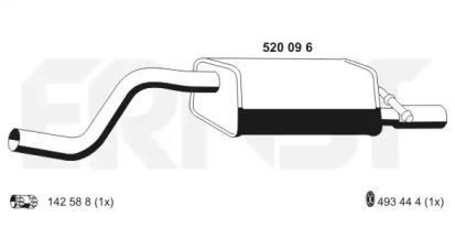 Ernst 520096 Schalldaempfer Ernst 520096 Schalldaempfer