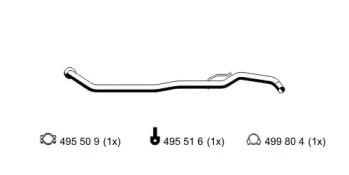 Ernst 520409 Exhaust pipe Ernst 520409 Exhaust pipe