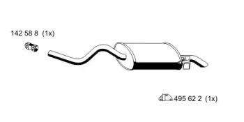 Ernst 522137 Глушитель выхлопных газов конечный Ernst 522137 Глушитель выхлопных газов конечный