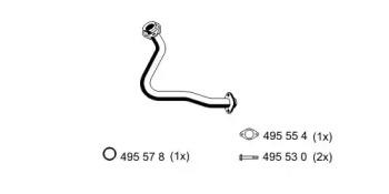Ernst 522427 Exhaust pipe Ernst 522427 Exhaust pipe