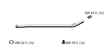 Ernst 522465 Exhaust pipe