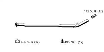 Ernst 522557 Exhaust pipe Ernst 522557 Exhaust pipe
