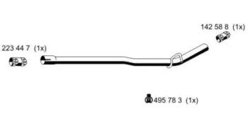 Ernst 522571 Випускна труба відпрацьованих газів Ernst 522571 Випускна труба відпрацьованих газів