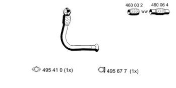 Ernst 522588 Exhaust pipe Ernst 522588 Exhaust pipe