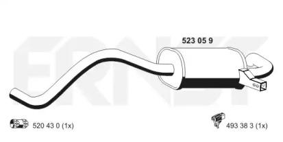 Ernst 523059 Schalldaempfer Ernst 523059 Schalldaempfer