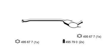 Ernst 525046 Muffler assy front