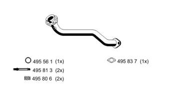 Ernst 525404 Exhaust pipe