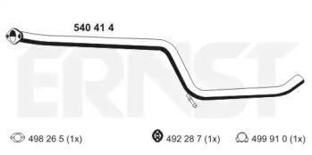 Ernst 540414 Exhaust pipe Ernst 540414 Exhaust pipe