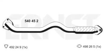 Ernst 540452 Exhaust pipe Ernst 540452 Exhaust pipe