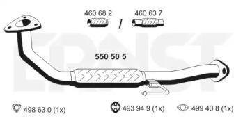 Ernst 550505 Exhaust pipe Ernst 550505 Exhaust pipe