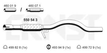 Ernst 550543 Exhaust pipe
