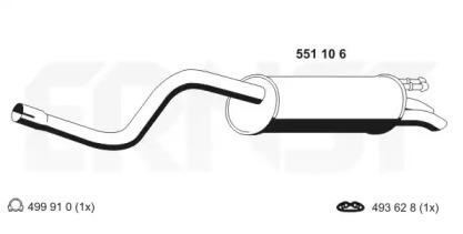 Ernst 551106 Shock absorber assy Ernst 551106 Shock absorber assy