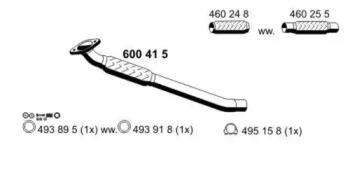 Ernst 600415 Exhaust pipe Ernst 600415 Exhaust pipe