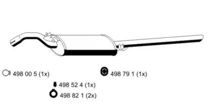 Ernst 640077 Schalldaempfer Ernst 640077 Schalldaempfer