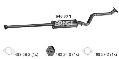 Ernst 646031 Muffler assy front Ernst 646031 Muffler assy front