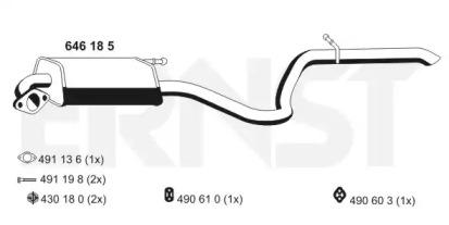 Ernst 646185 Schalldaempfer Ernst 646185 Schalldaempfer